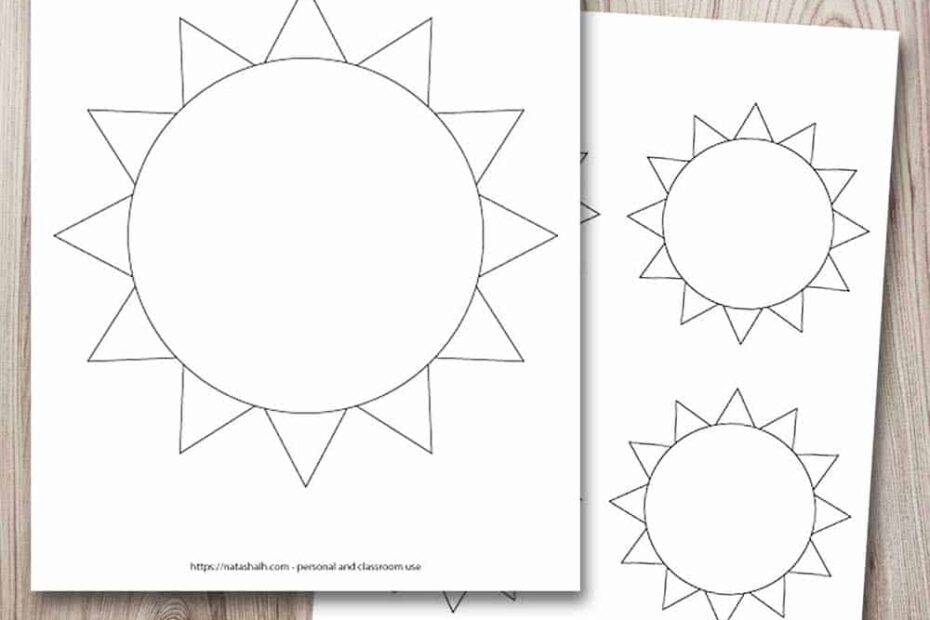 9 Free Printable Sun Templates The Artisan Life