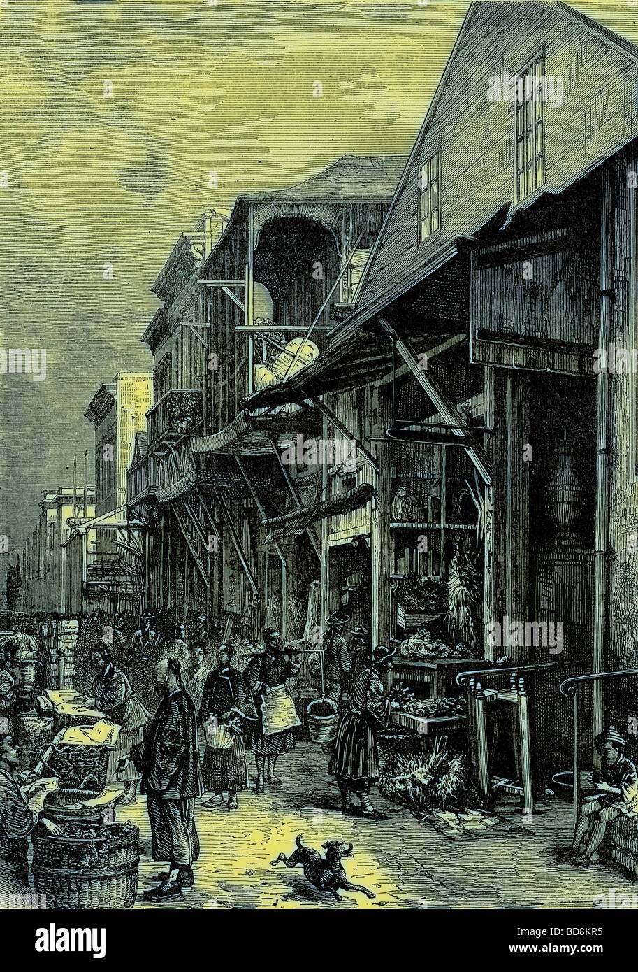A Market Place In San Francisco Illustration From Cassell S 