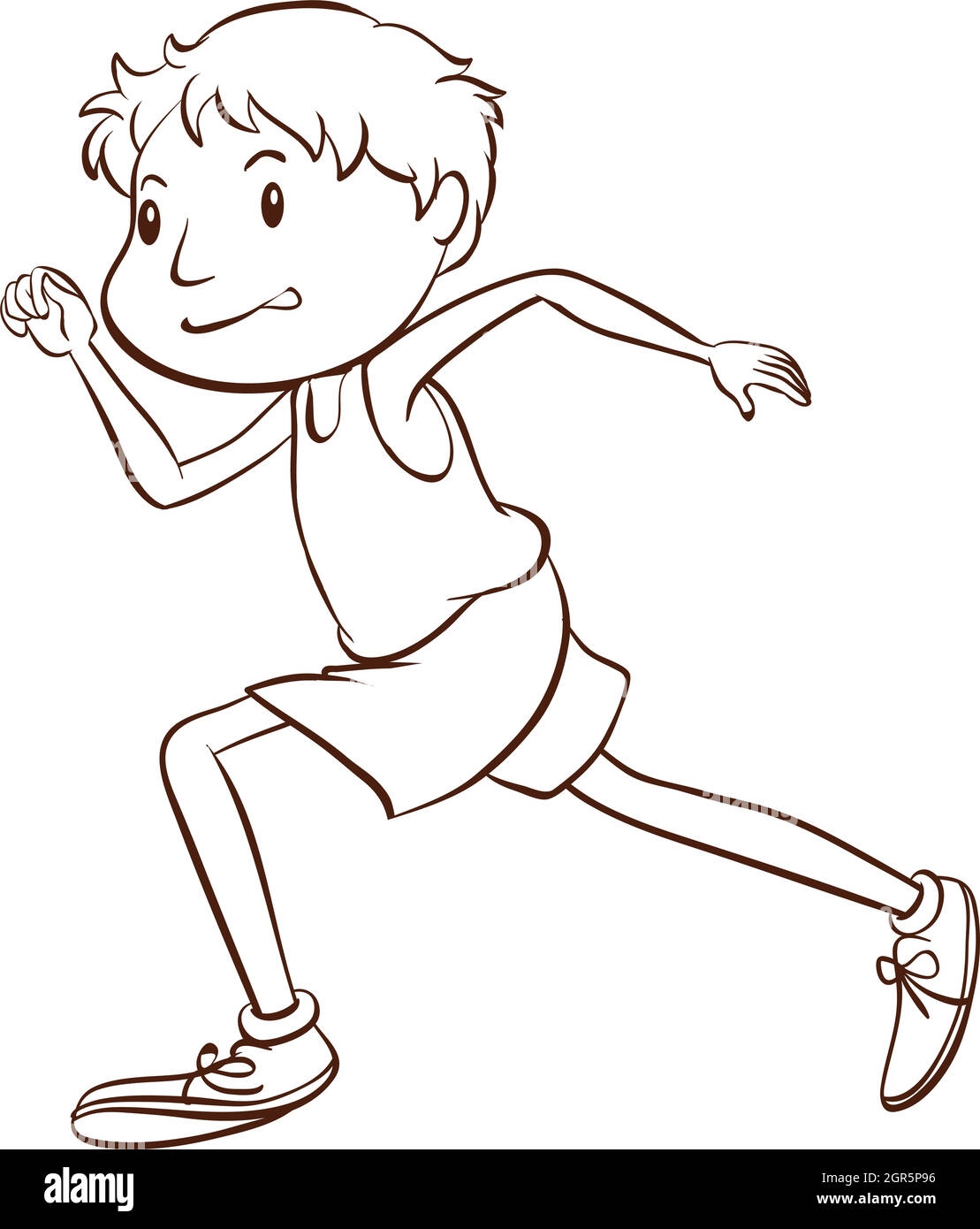running drawing