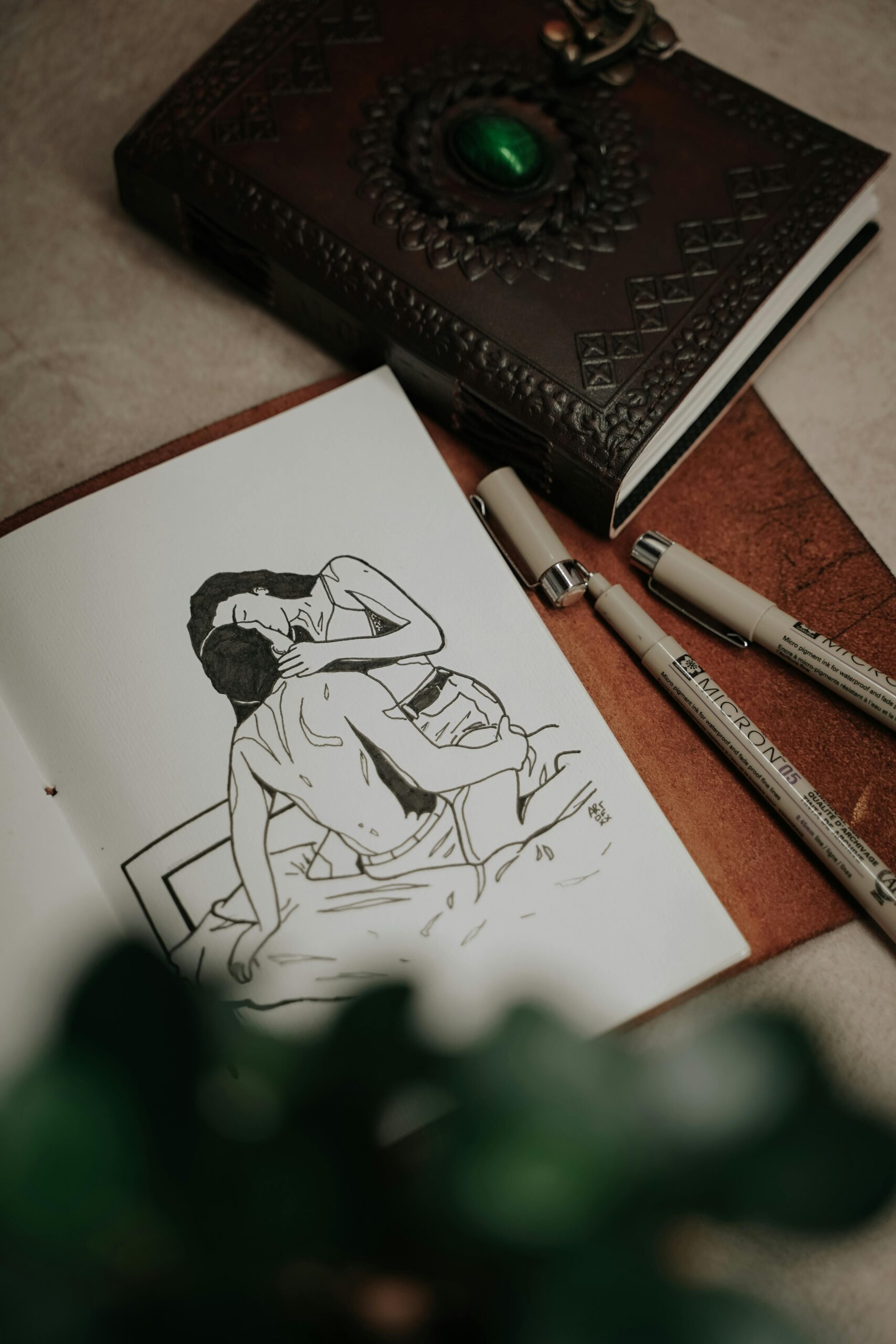 A Sketch In A Sketchbook Free Stock Photo