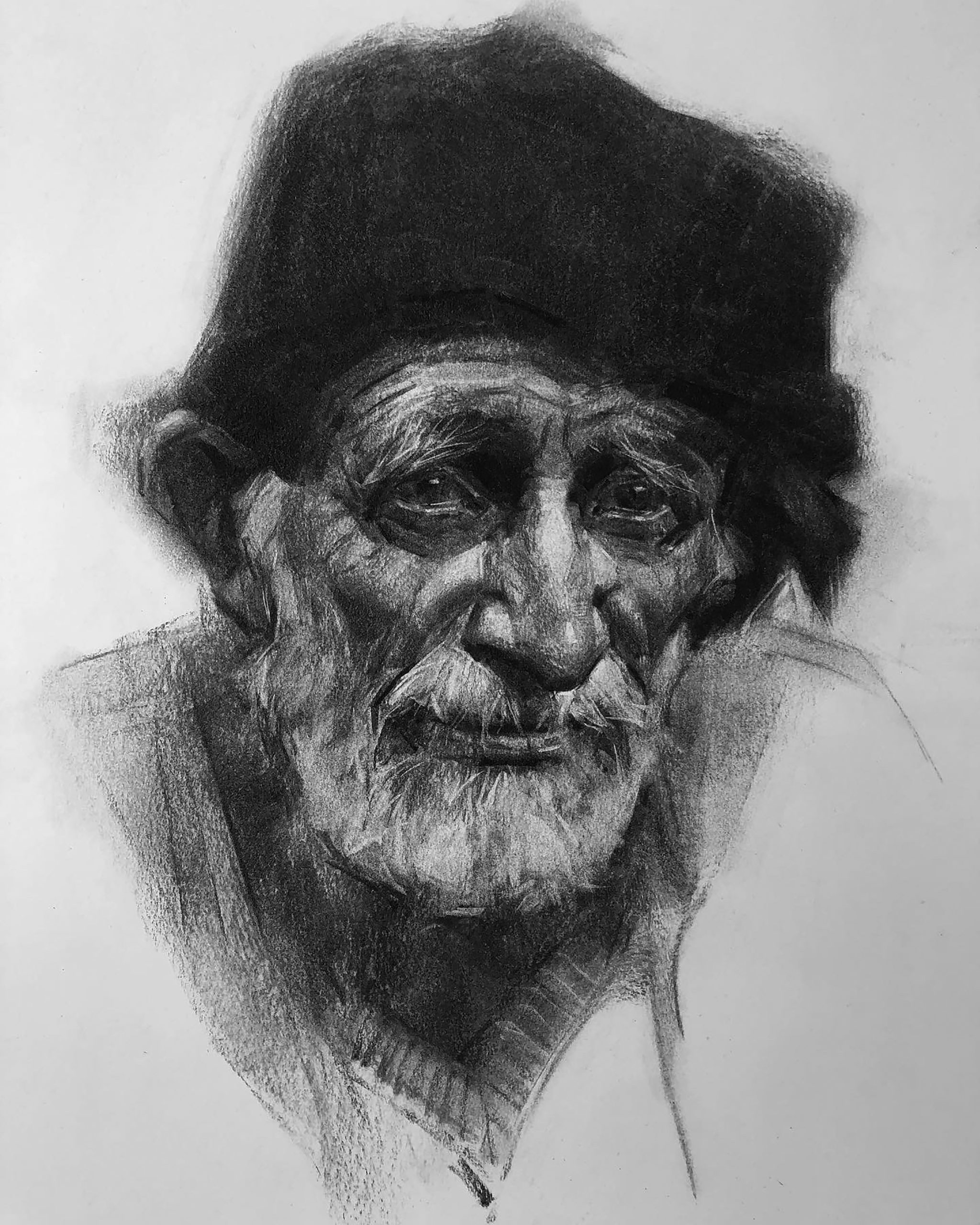 A Step By Step Portrait Drawing With Vine Charcoal 