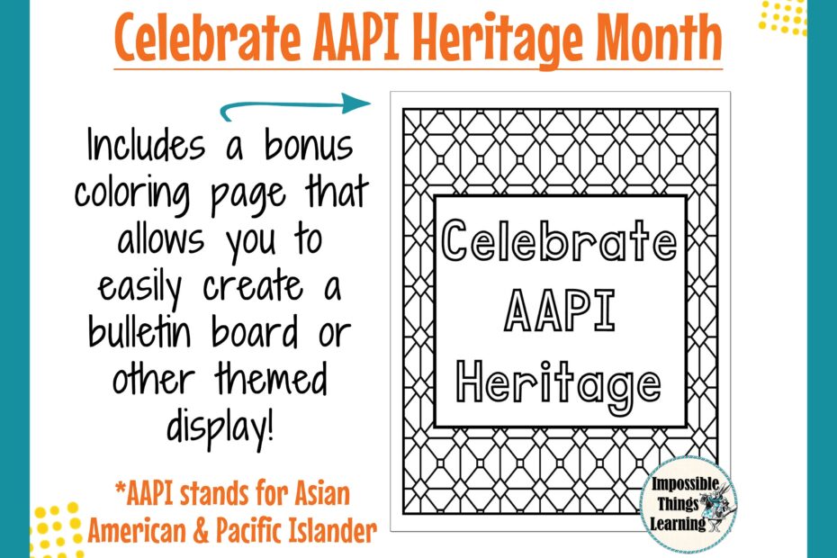 AAPI Heritage Month Coloring Pages Printables For The Classroom