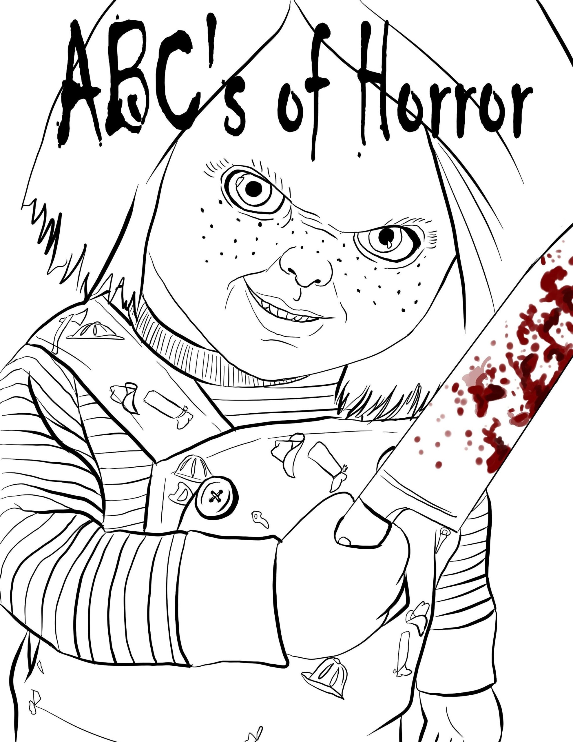 free horror coloring pages