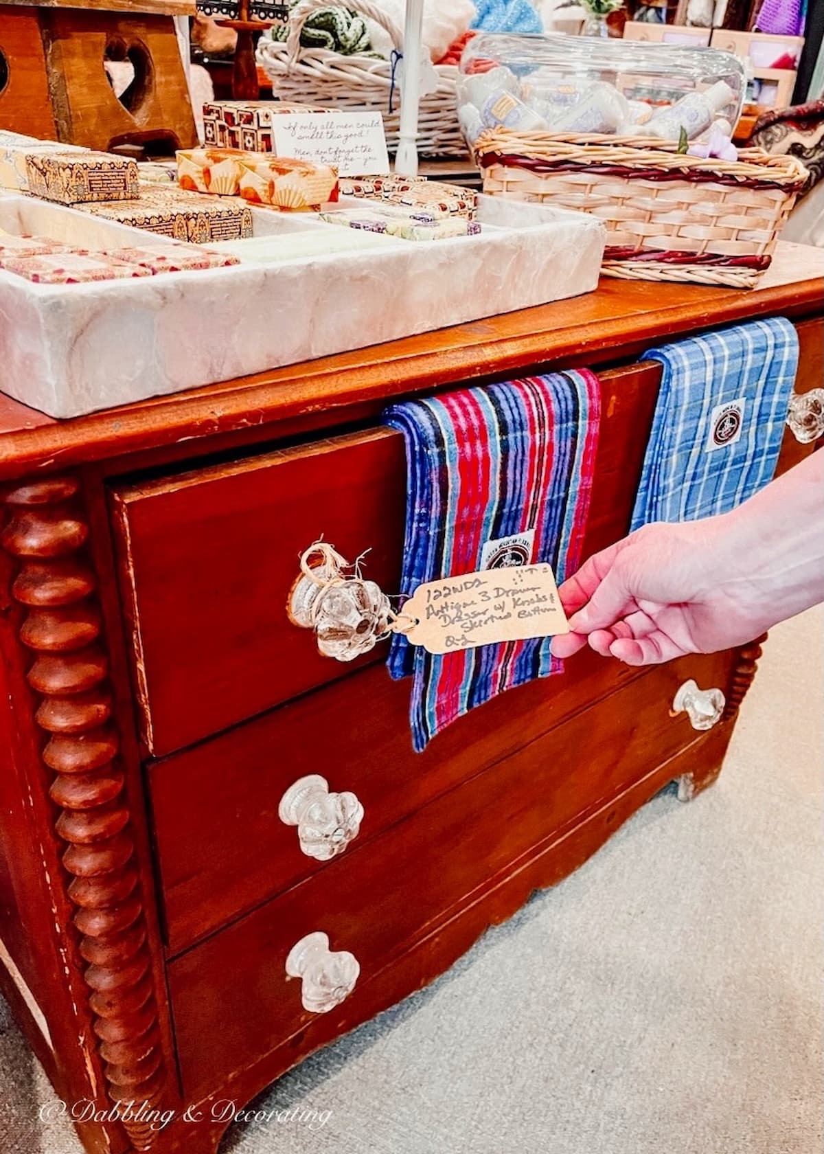 antique dresser drawer