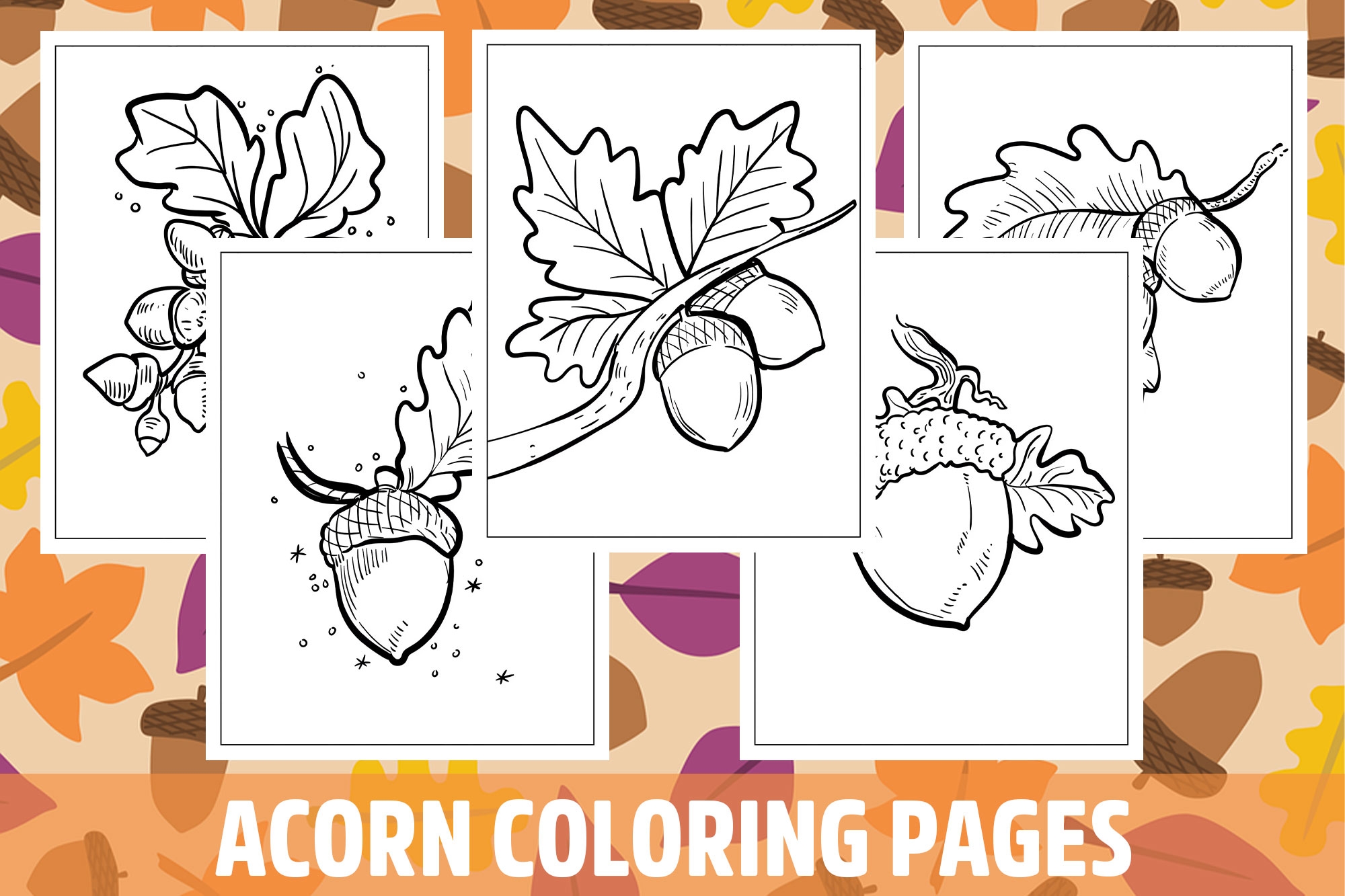 Acorn Coloring Pages For Kids Girls Boys Teens Birthday School Activity Made By Teachers