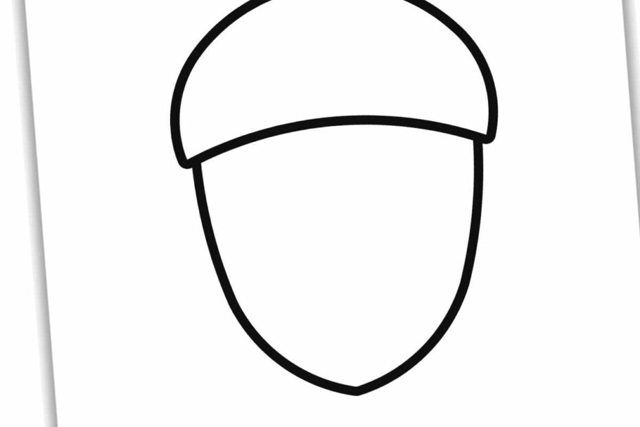 Acorn Coloring Pages Nature Inspired Learning