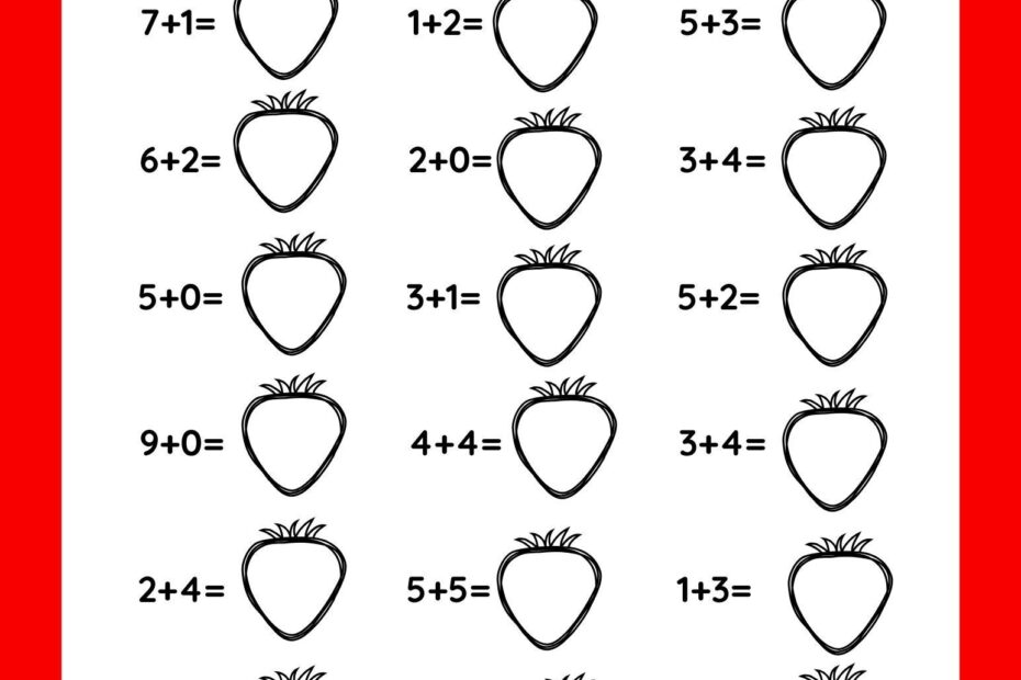 Addition And Subtraction Worksheet For Kindergarten Fun Worksheet For Kids School Teachers And Homeschool Activity Easy Math