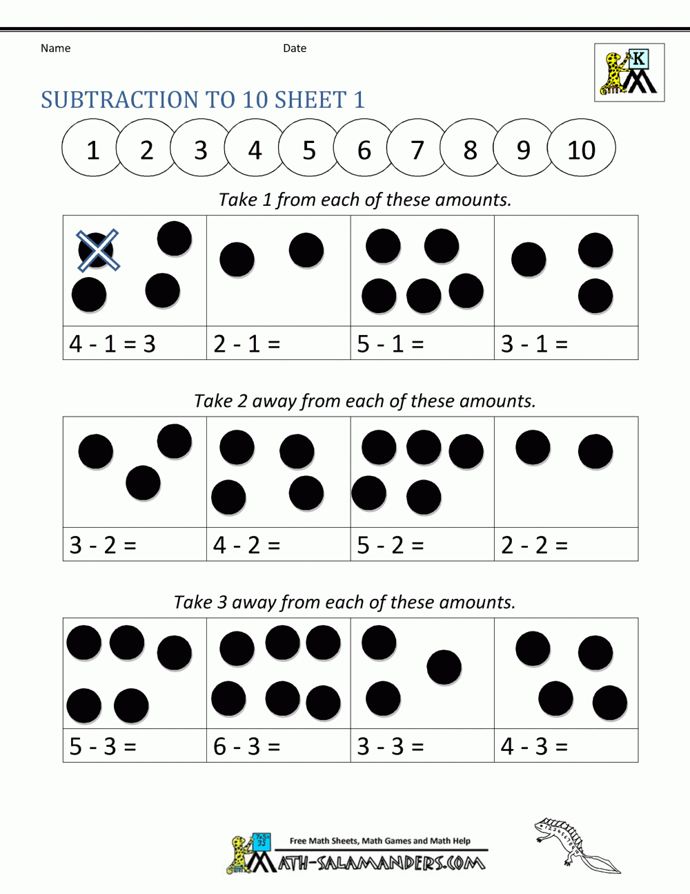 printable addition and subtraction worksheets