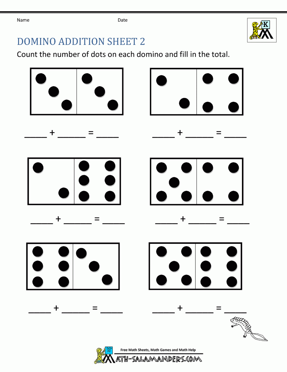 simple math worksheets for kindergarten
