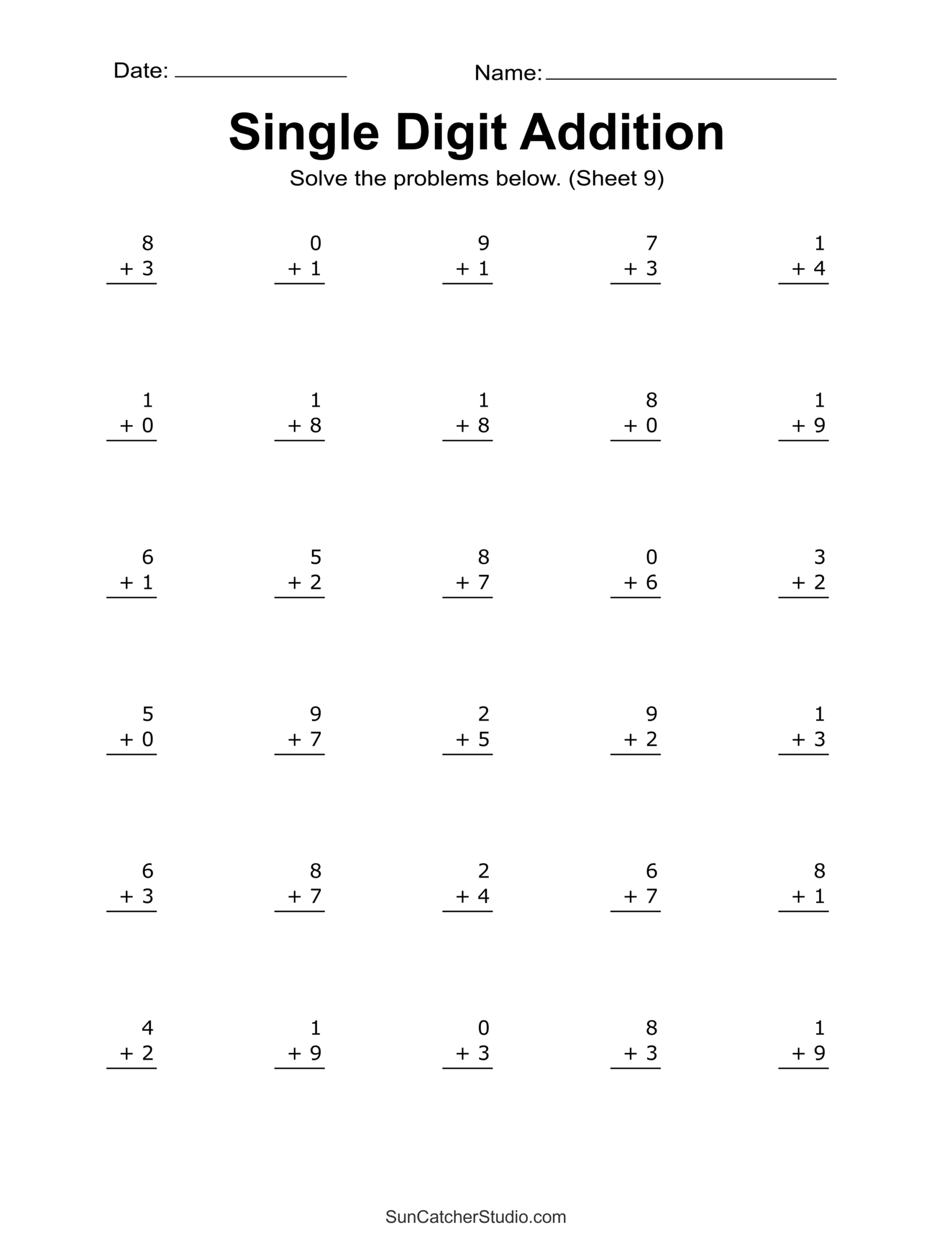 free maths worksheets