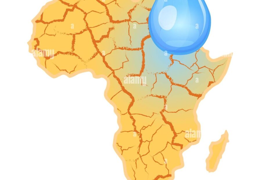 Africa Needs Water Water Scarcity Concept Drought In Africa And A Drop Of Water Vector Illustration Isolated On White Background Stock Vector Image U0026 Art Alamy