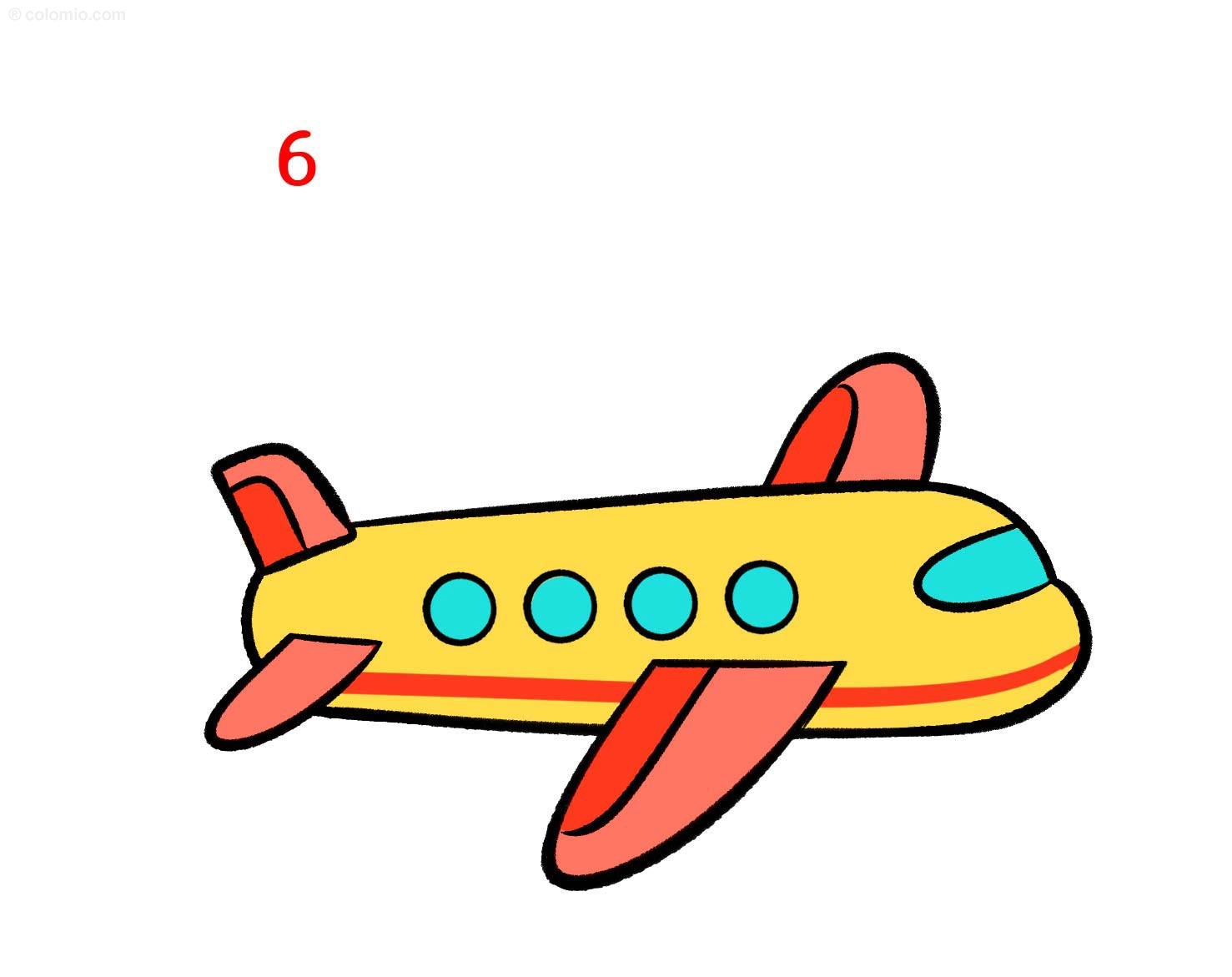 Airplane Drawing How To Draw A Plane Step By Step