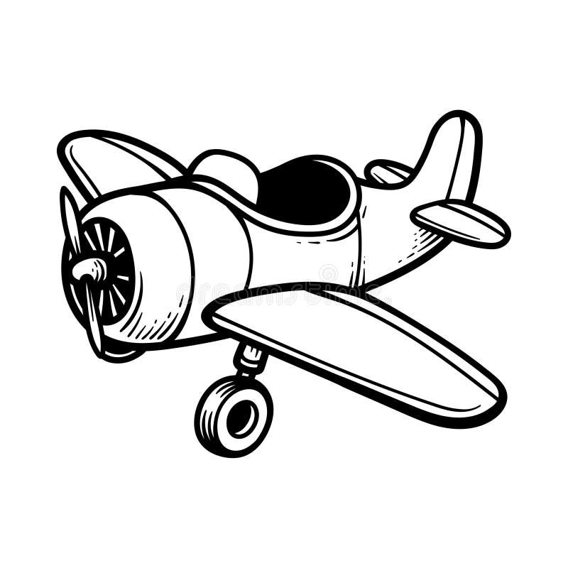plane drawing simple