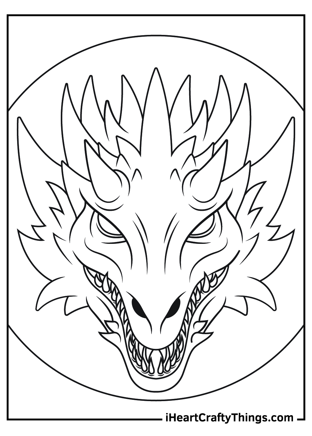 pictures to color of dragons