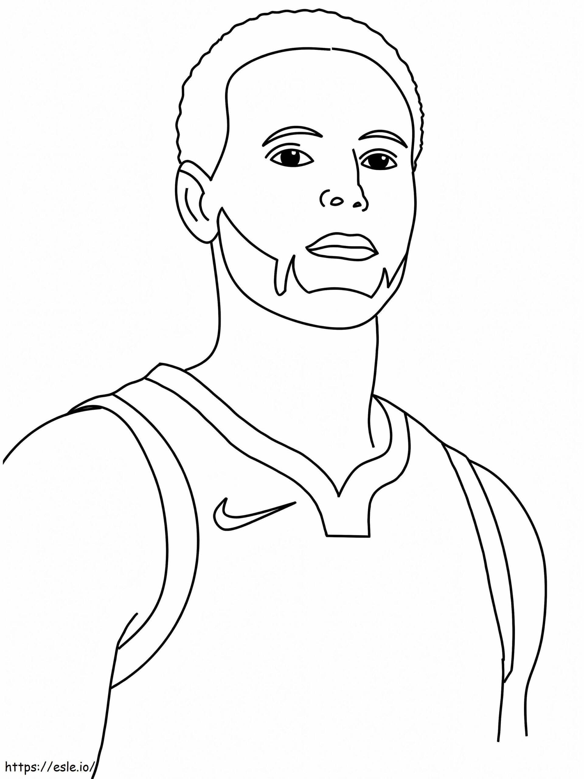 steph curry coloring pictures