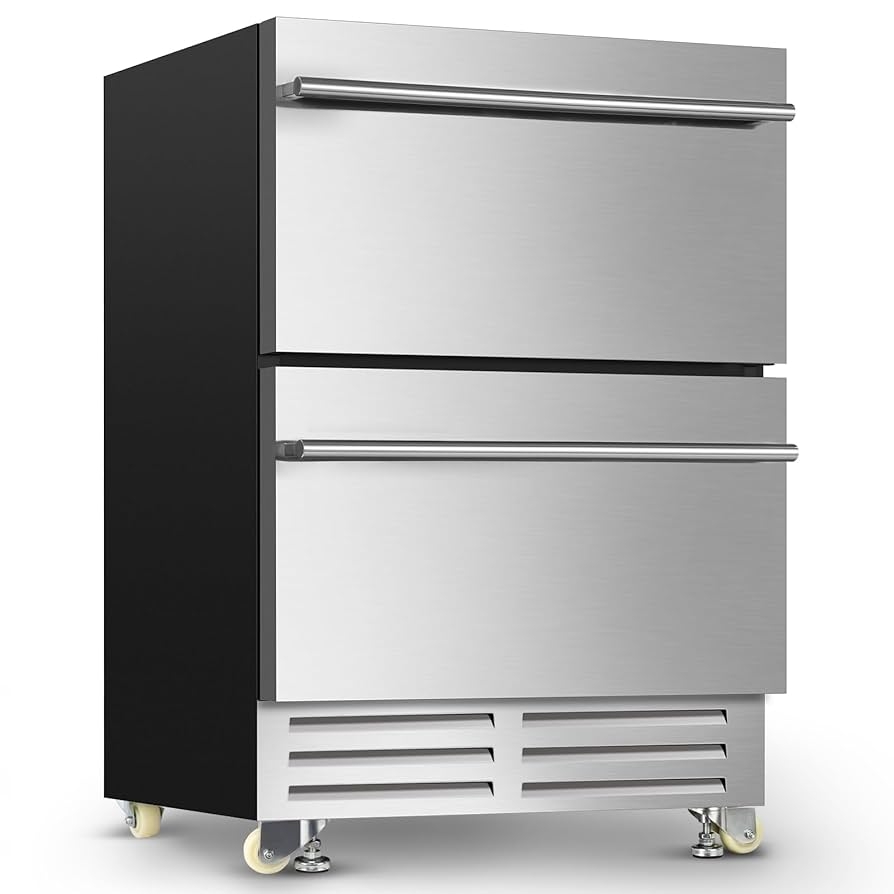 Amazon 24 Inch Dual Drawer Fridge Under Counter With Wheels 