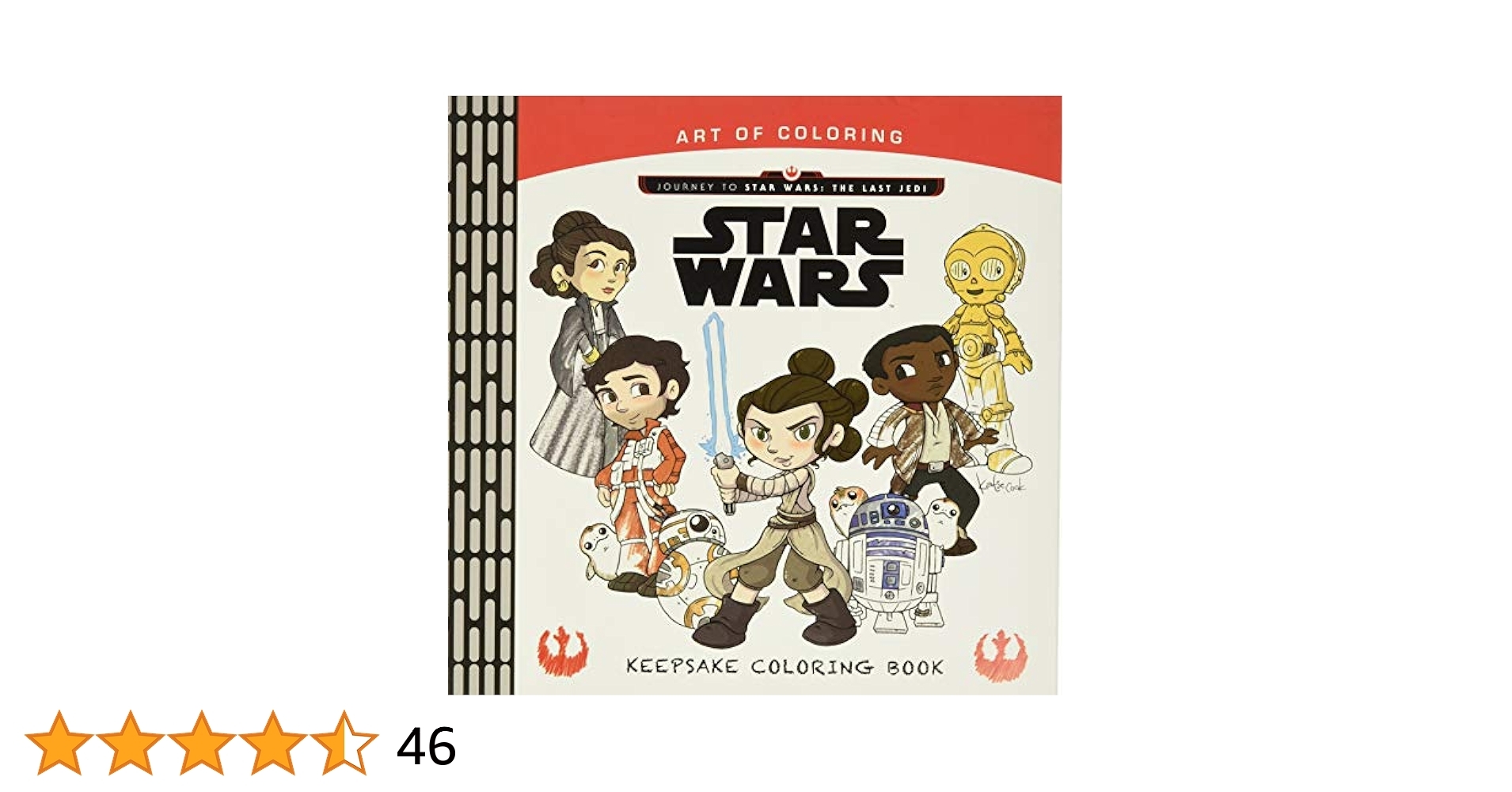 Amazon Art Of Coloring Journey To Star Wars The Last Jedi Keepsake Coloring Book 9781368017541 Disney Books Disney Books Cook Katie Books