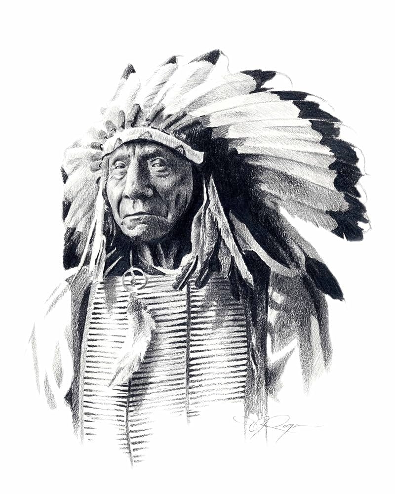 north american indian drawings