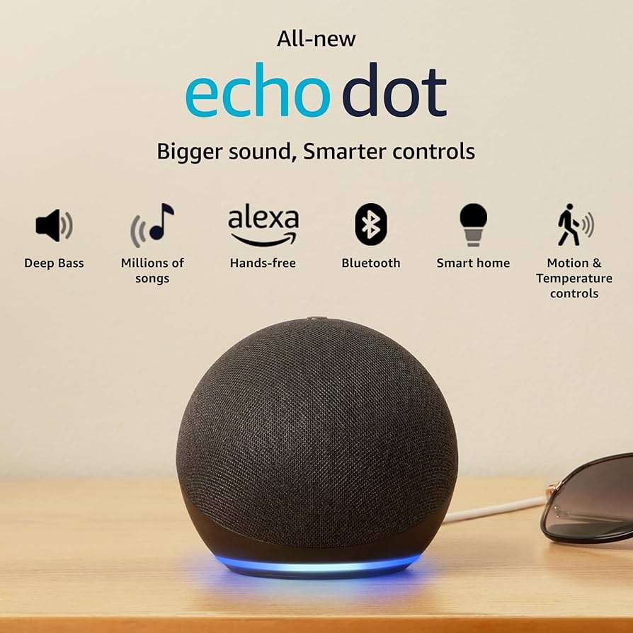 Amazon Echo Dot 5th Gen Smart Speaker With Alexa U0026 Bluetooth Black Amazon in