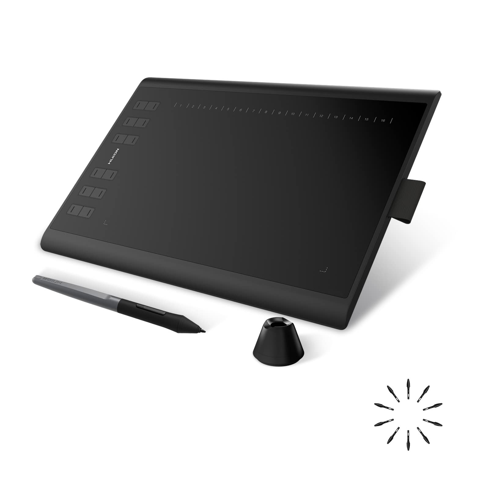 Amazon HUION Inspiroy H1060P Graphics Drawing Tablet With 8192 Pressure Sensitivity Battery Free Stylus And 12 Customized Hot Keys 10 X 6 25 