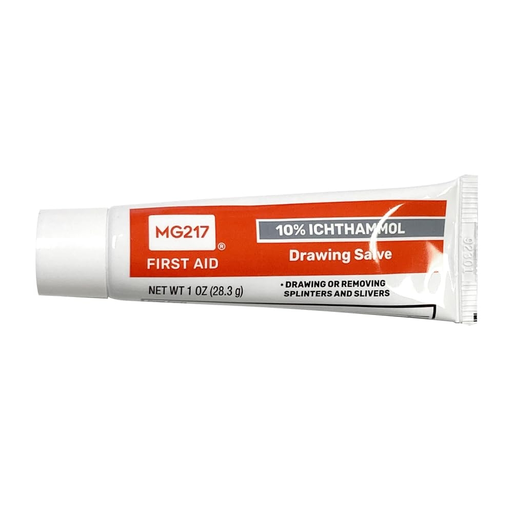 Amazon MG217 10 Ichthammol Drawing Salve Remove Splinters Slivers Stingers Thorns And Treat Minor Skin Irritations Made In The USA 1 Oz 