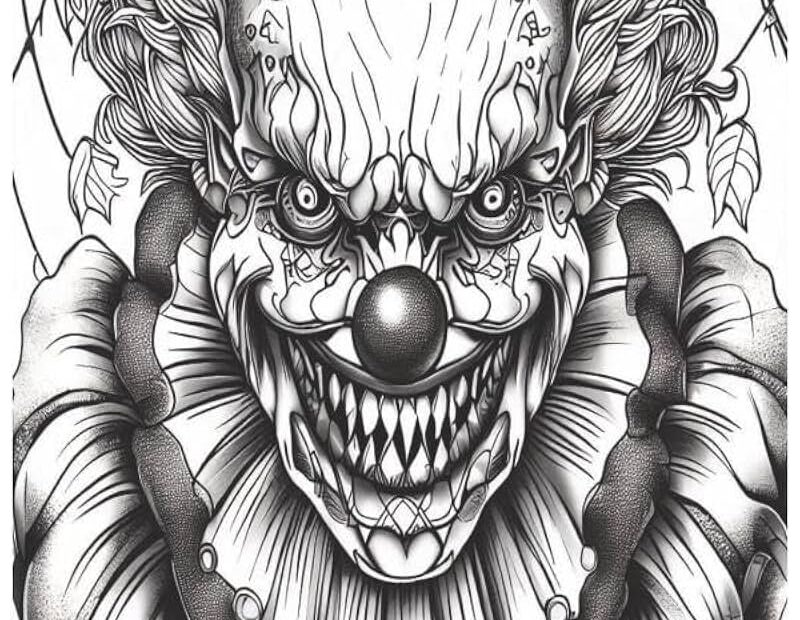 Amazon Scary Clown Coloring Book Creepy Scary Clowns Scary Clown Adult Coloring 9798853566699 Stumbo C W Books