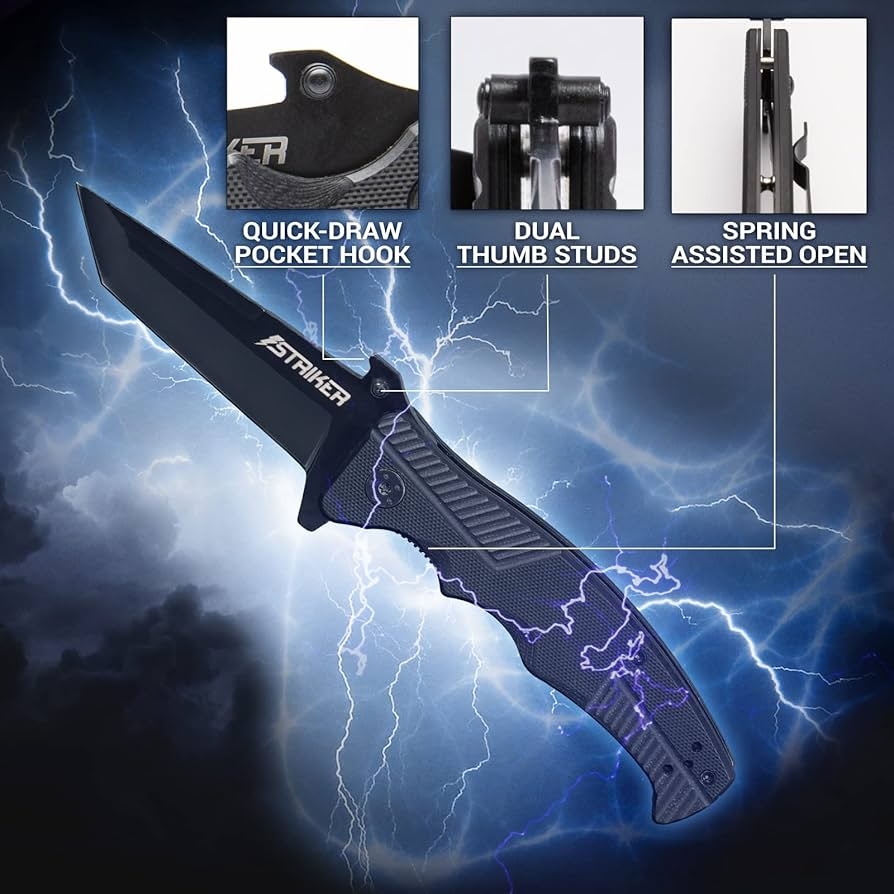 Amazon Striker Quick Draw Tactical Folding Pocket Knife 