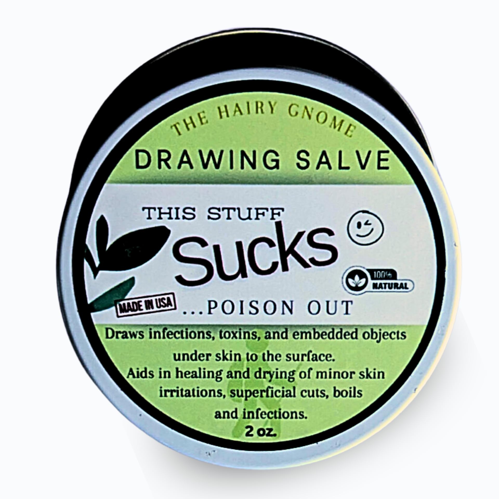 Amazon The Hairy Gnome Drawing Salve Ointment This Stuff Sucks Poison Out Handmade With Organic Ingredients Old Timey Plantain And Pine Sap 