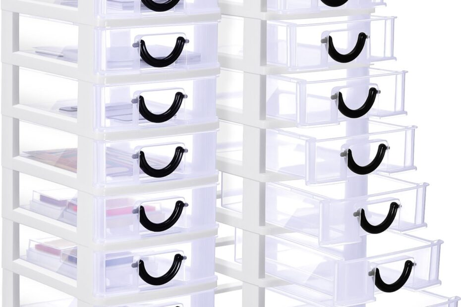 Amazon Thyle 2 Pcs Plastic Drawers Organizer Mini Organizer Stackable Plastic Clear Drawer Storage Box Containers Storage Units For Desktop