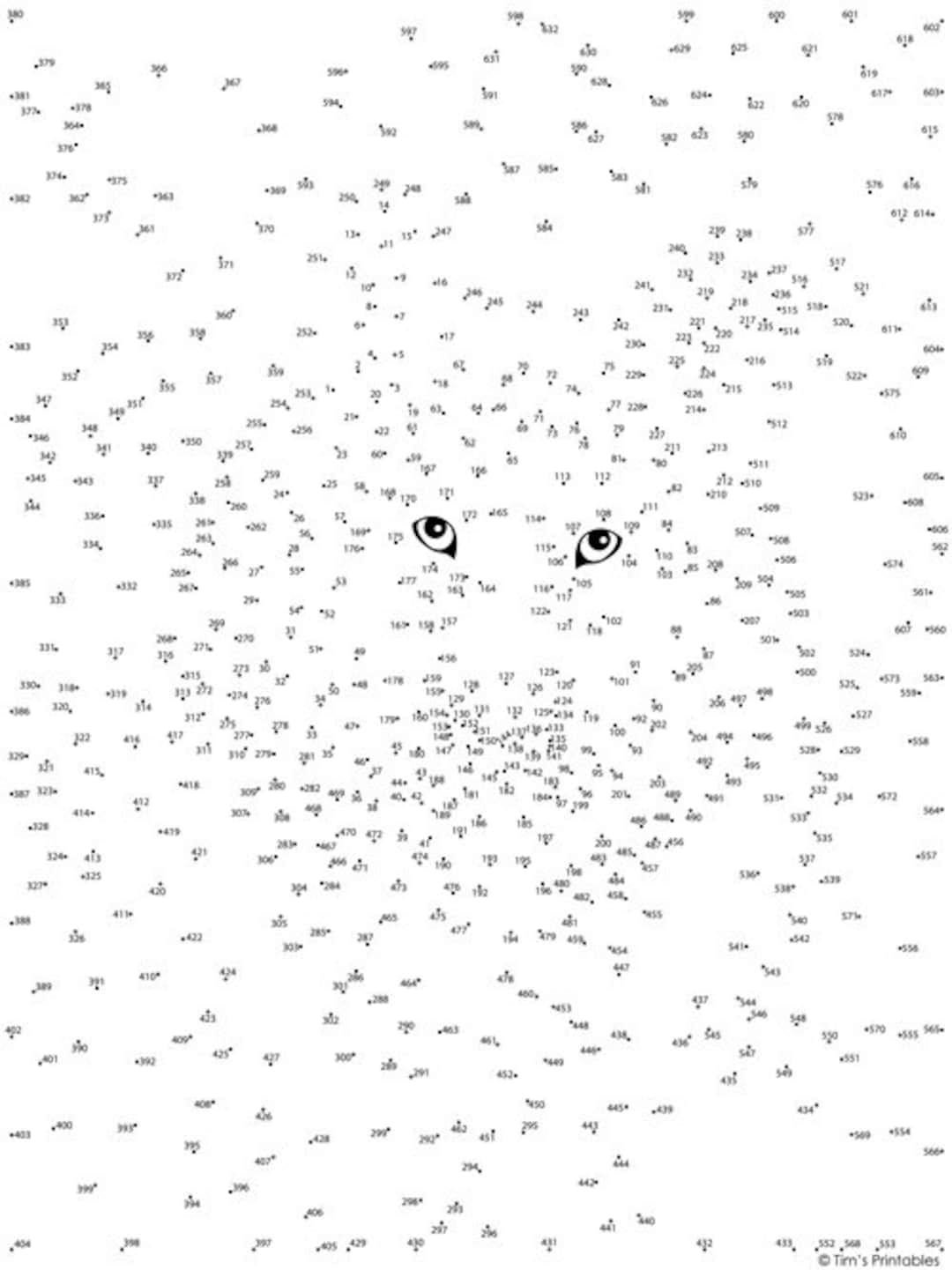 free difficult dot to dot printables