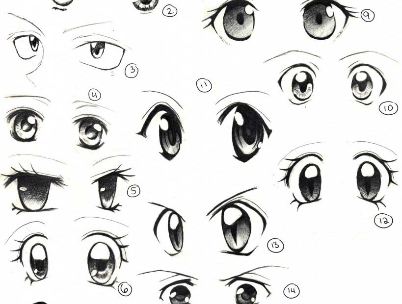 Anime And Manga Eyes Drawing Reference And Sketches For Artists