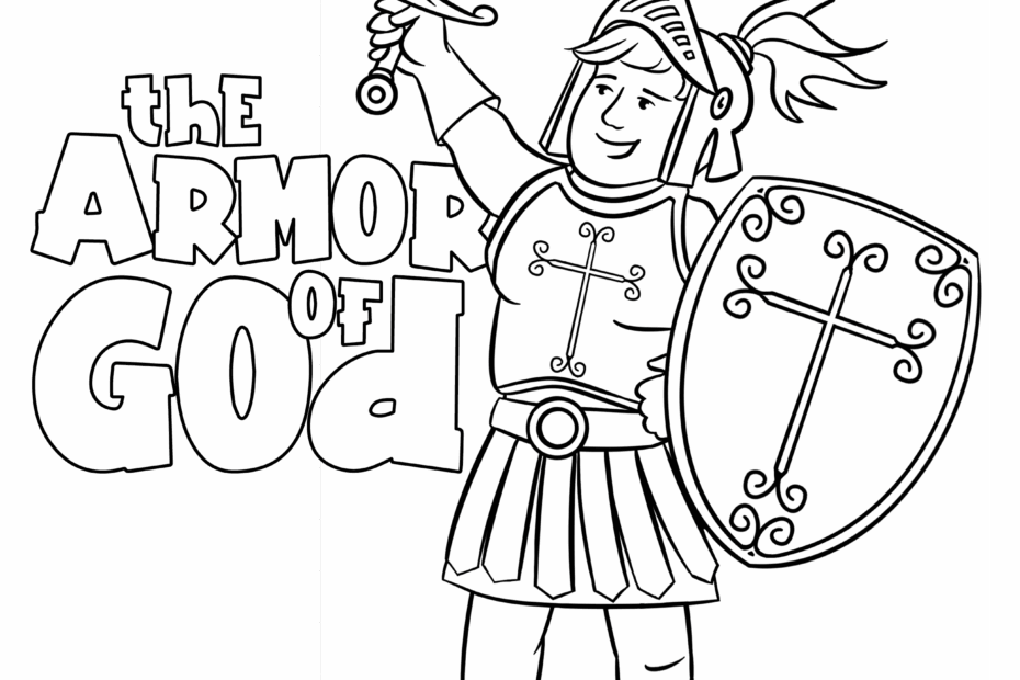 Armor Of God Bible Coloring Page For Kids From Sermons4Kids Se