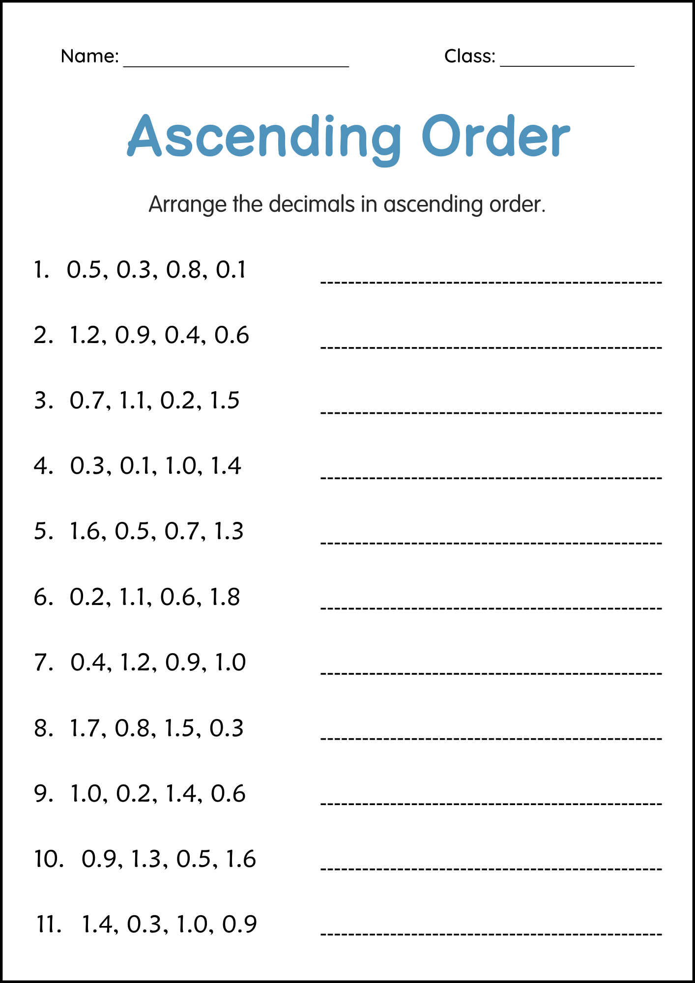 Ascending Order 1 To 1000 Number Math Worksheets For Grade 1 2 3 