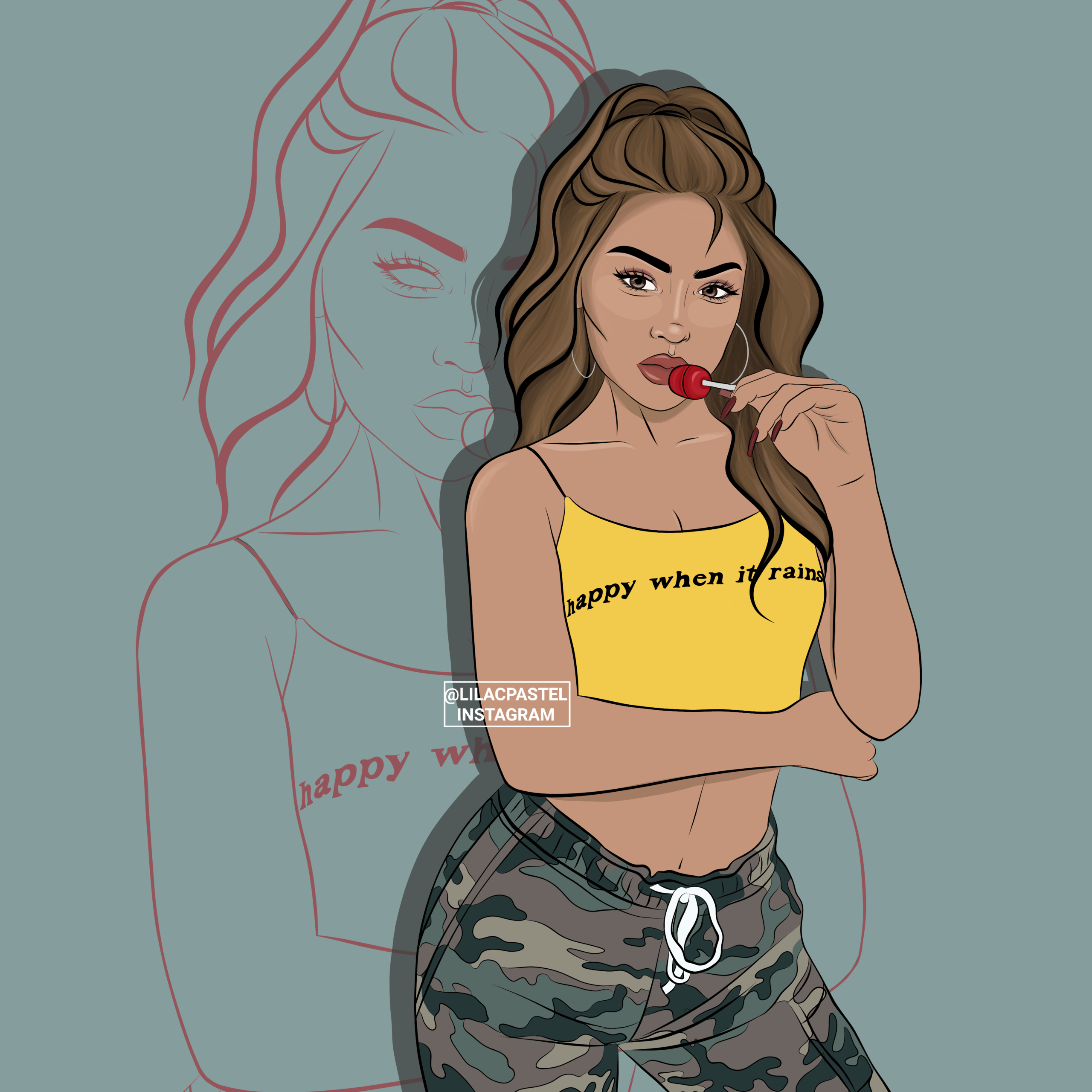 baddie drawing