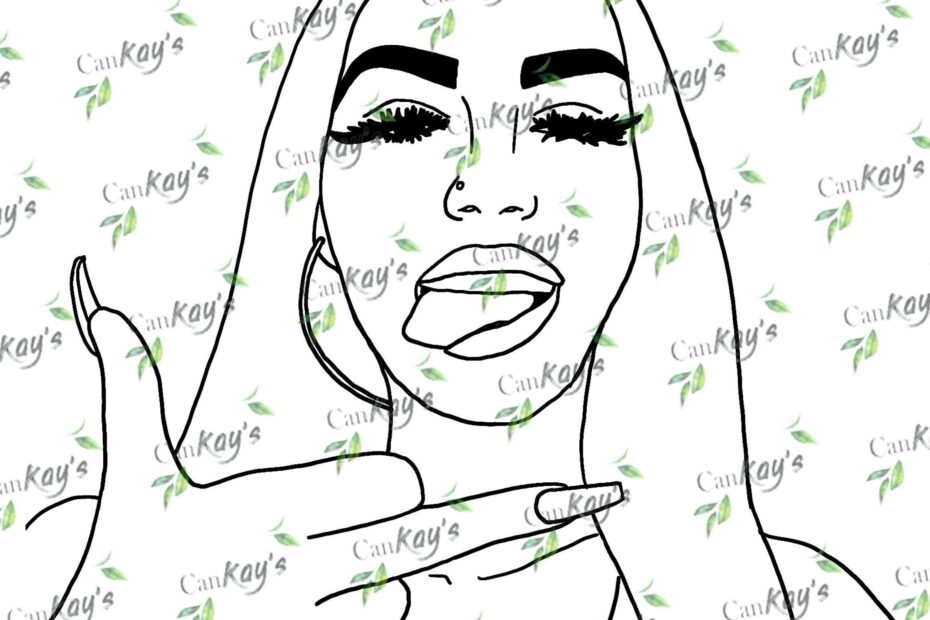 Baddie Inspired Sip And Paint Canvas Sip And Paint Outline Png Paint Party Pre Adult Painting Png Outlined Canvas Stencil Etsy UK