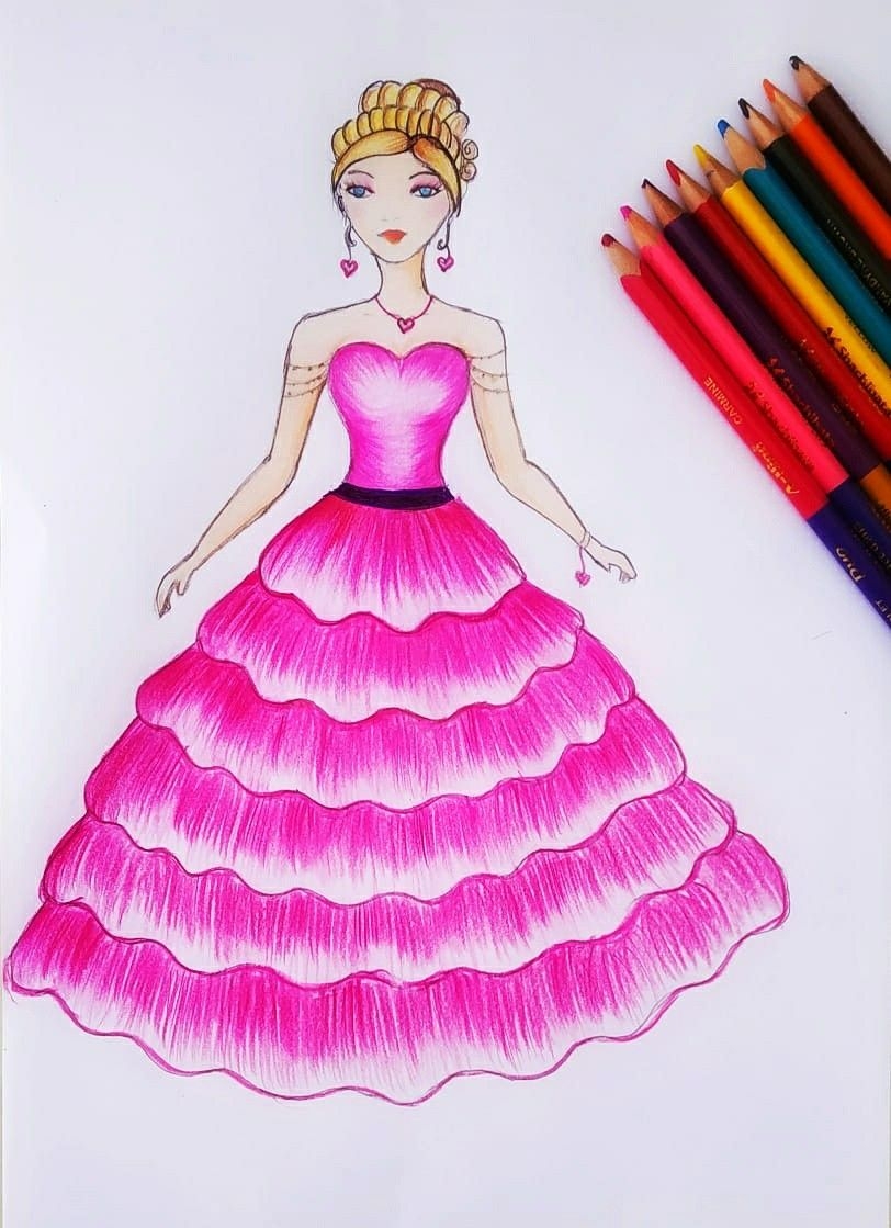 Barbie Drawing In Easy Barbie Doll Drawing Easy Clearance
