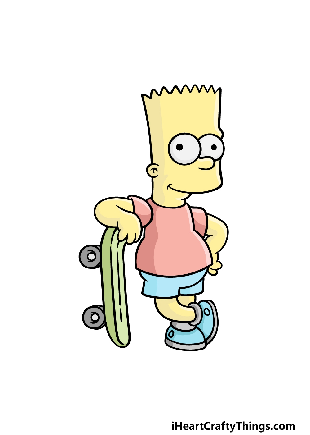 how to draw bart simpson