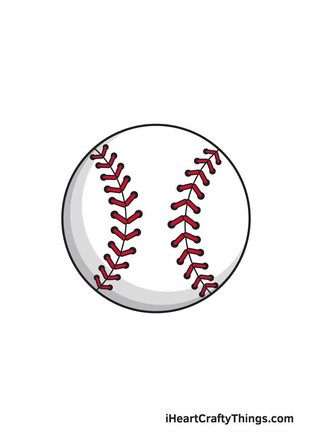 Baseball Drawing How To Draw A Baseball Step By Step