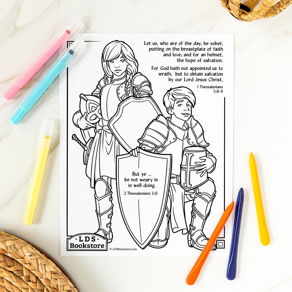 free armor of god coloring pages