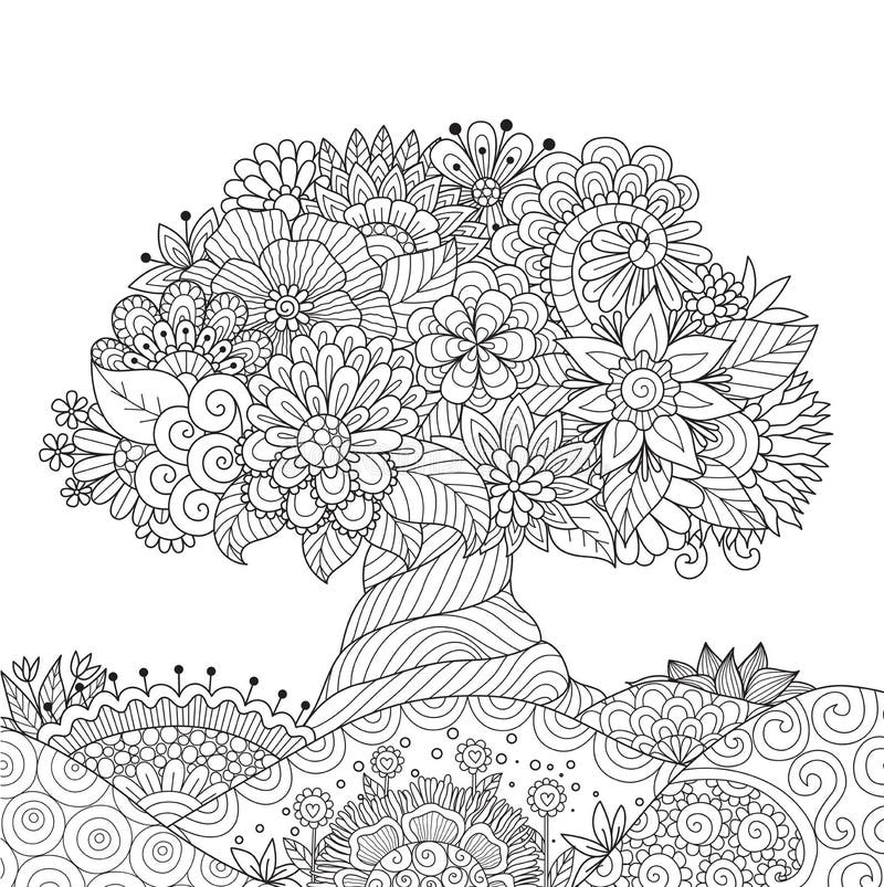 Beautiful Coloring Page Stock Illustrations 61 101 Beautiful 