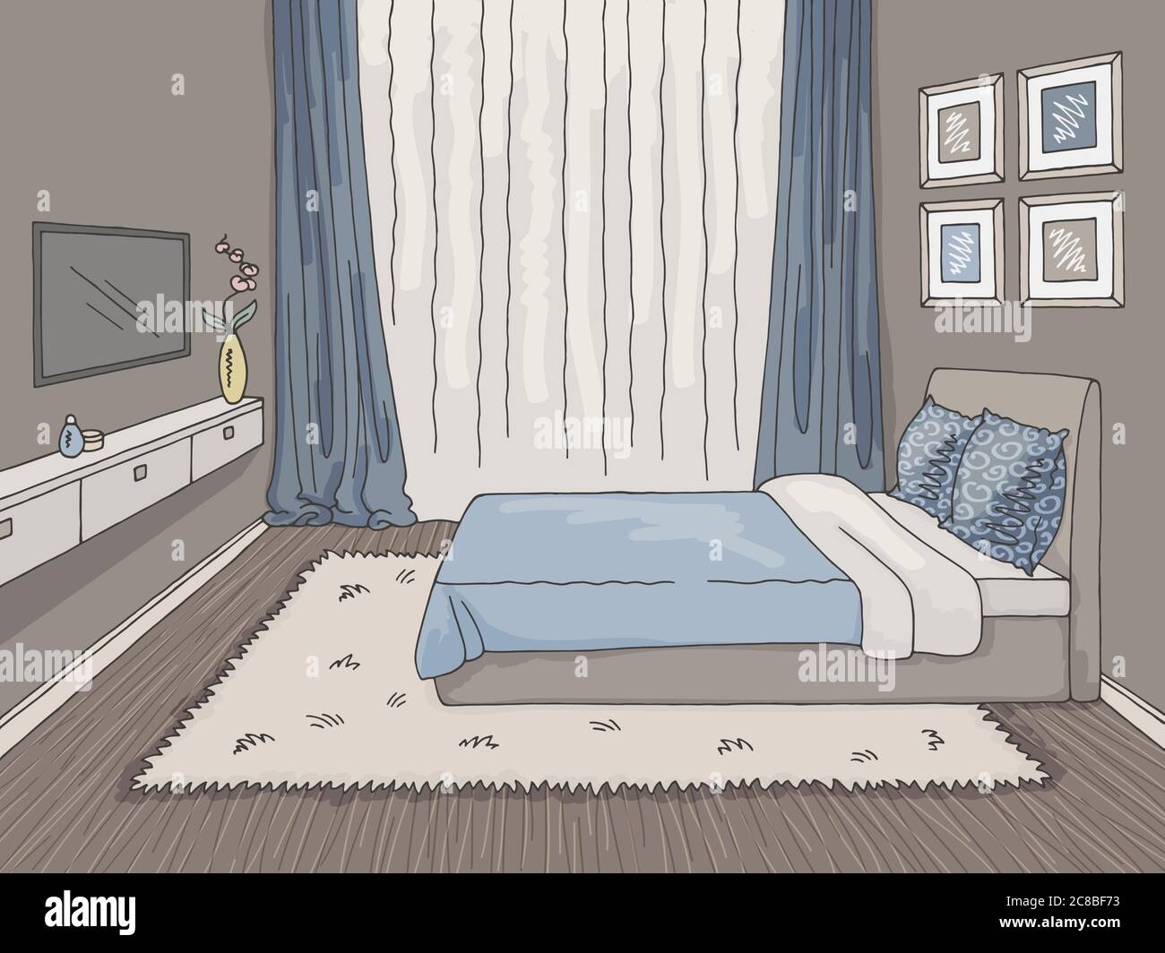 bedroom drawing