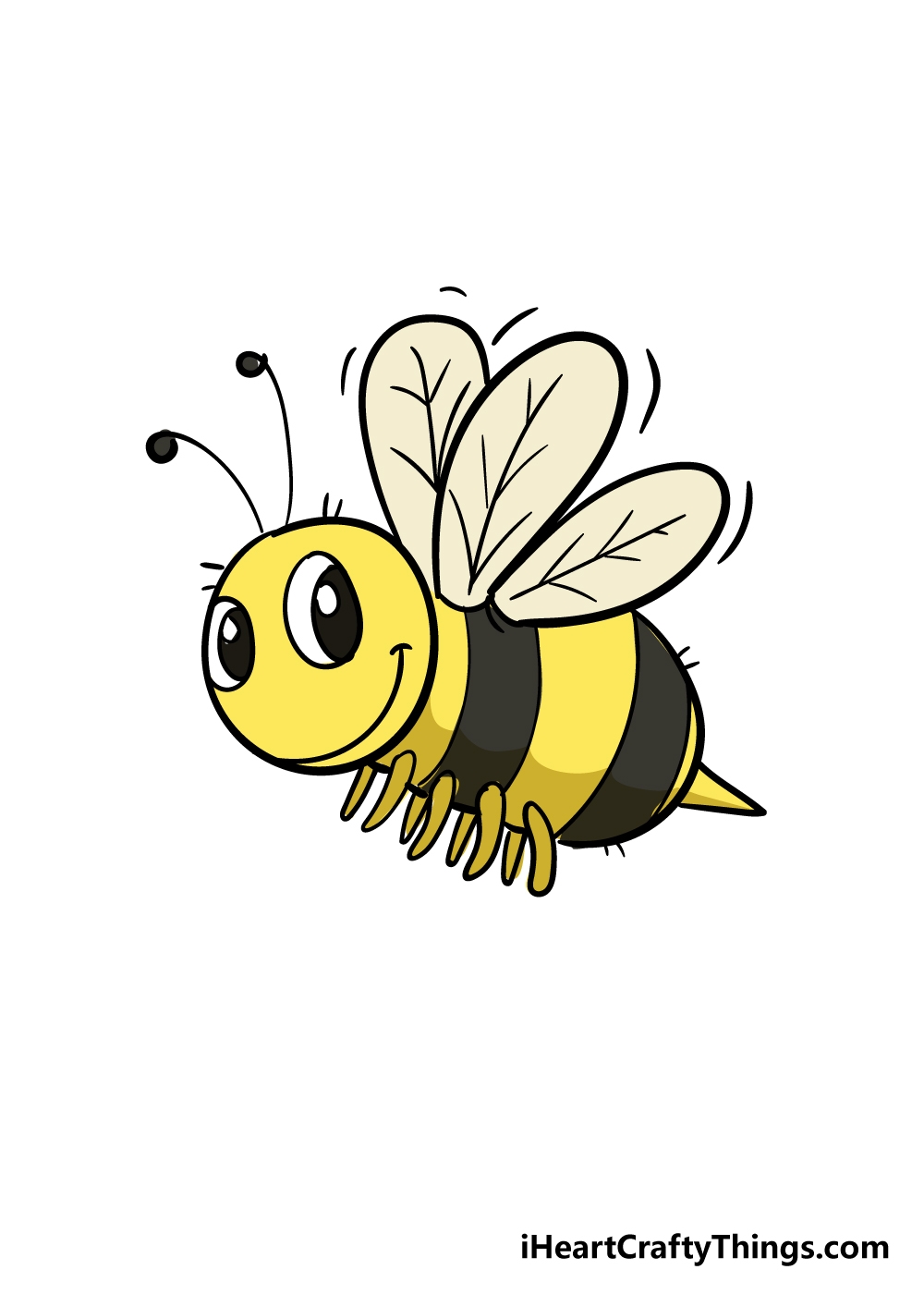 Bee Drawing How To Draw A Bee Step By Step