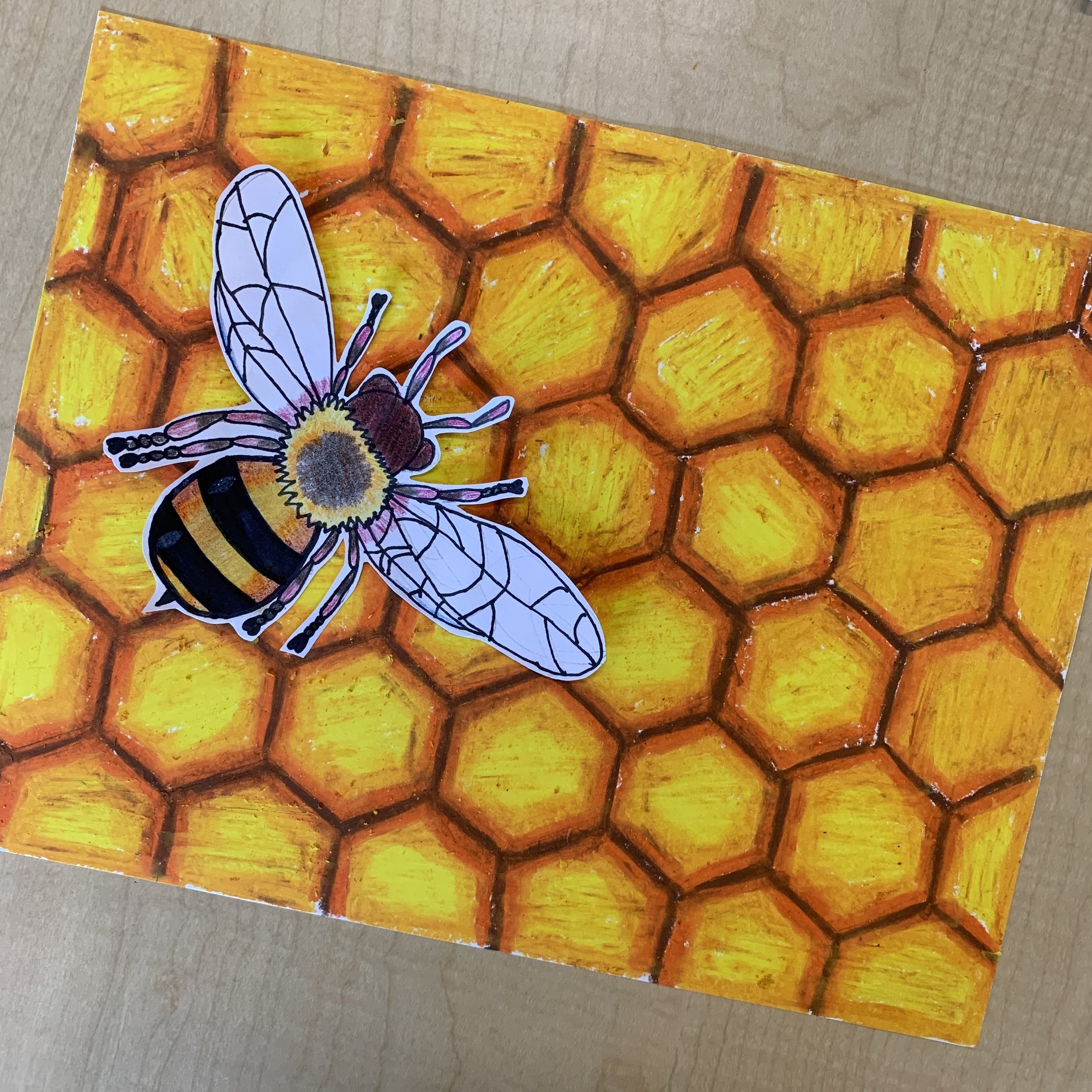 Beehive Art Project Mme Marissa