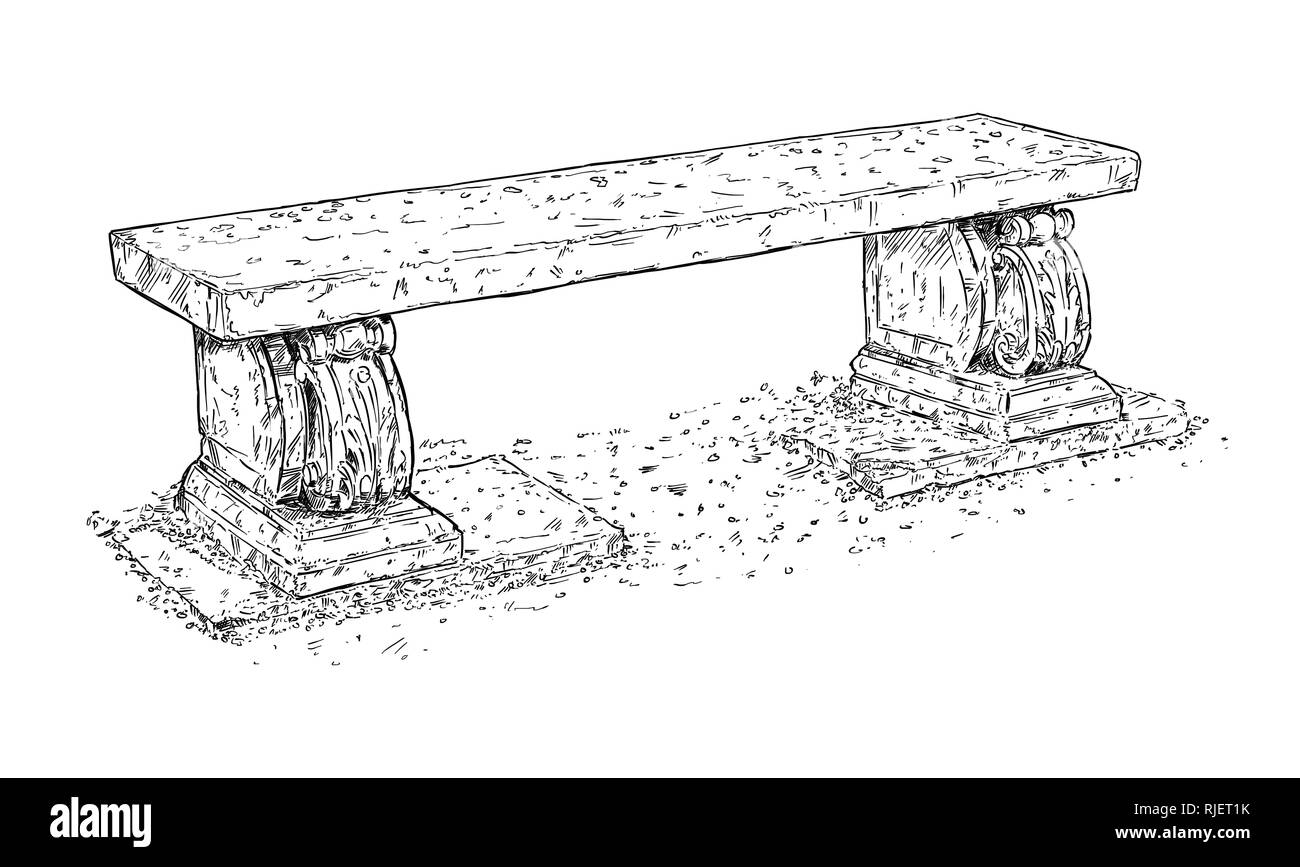 Bench Drawing Hi res Stock Photography And Images Alamy
