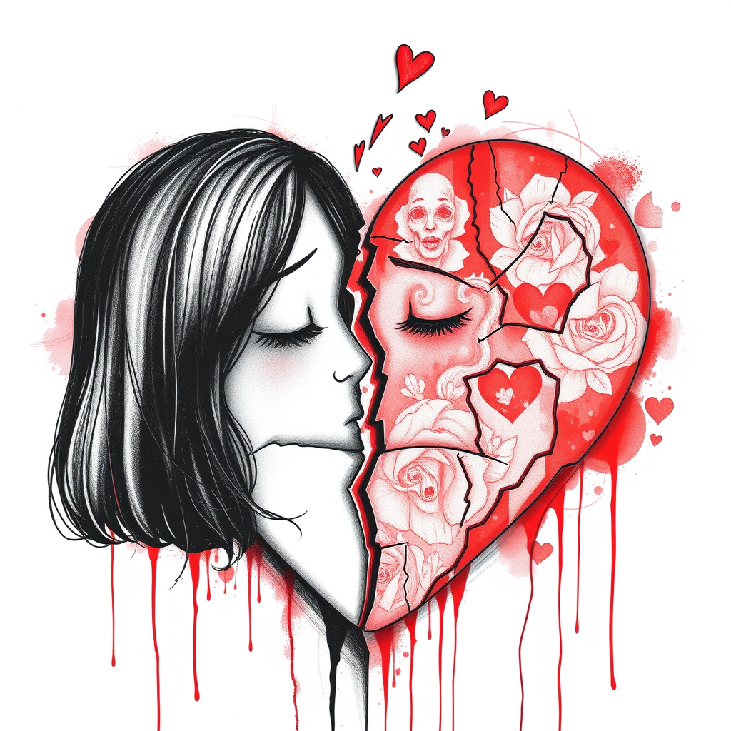 Best Heart Broken Drawing Ideas Vondy