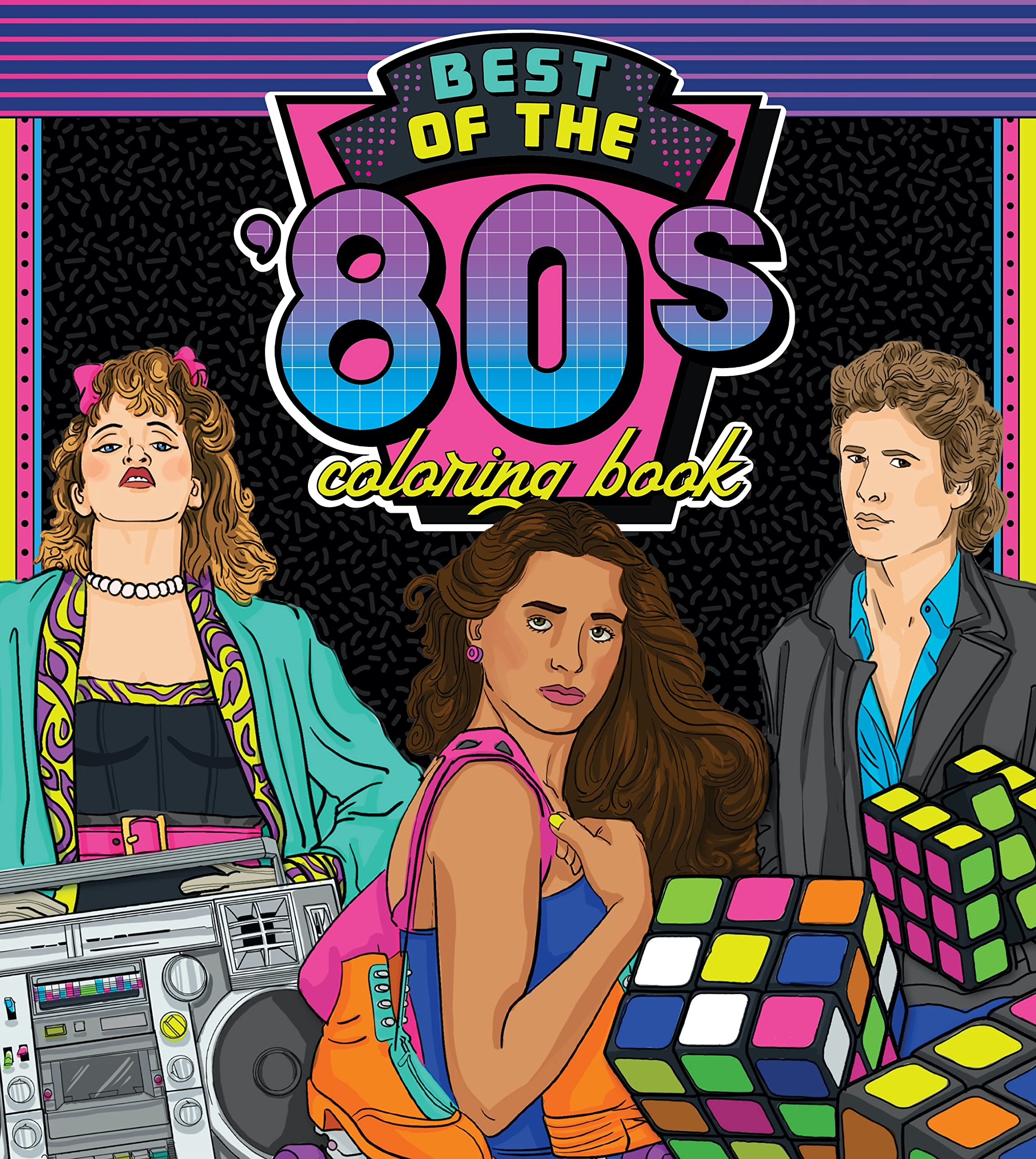 Best Of The 80s Coloring Book Color Your Way Through 1980s Art U0026 Pop Culture Book 