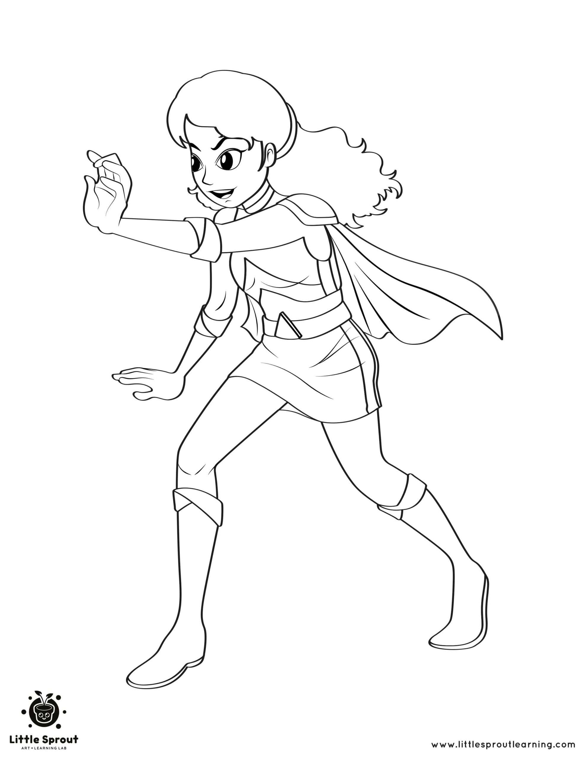 Best Superhero Coloring Pages 10 Little Sprout Art