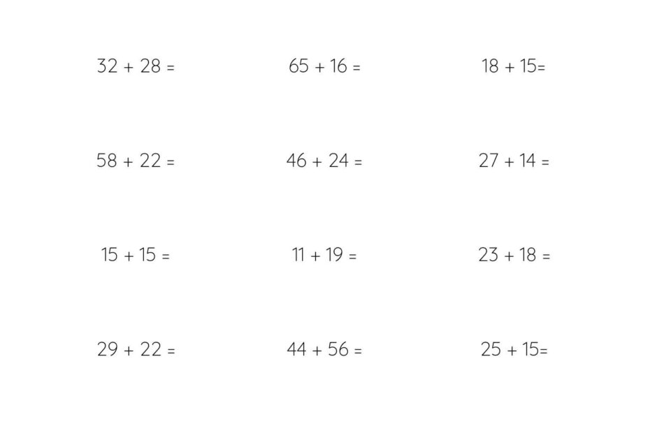 Best Two Digit Mental Math Worksheets Little Sprout Art Learning Lab