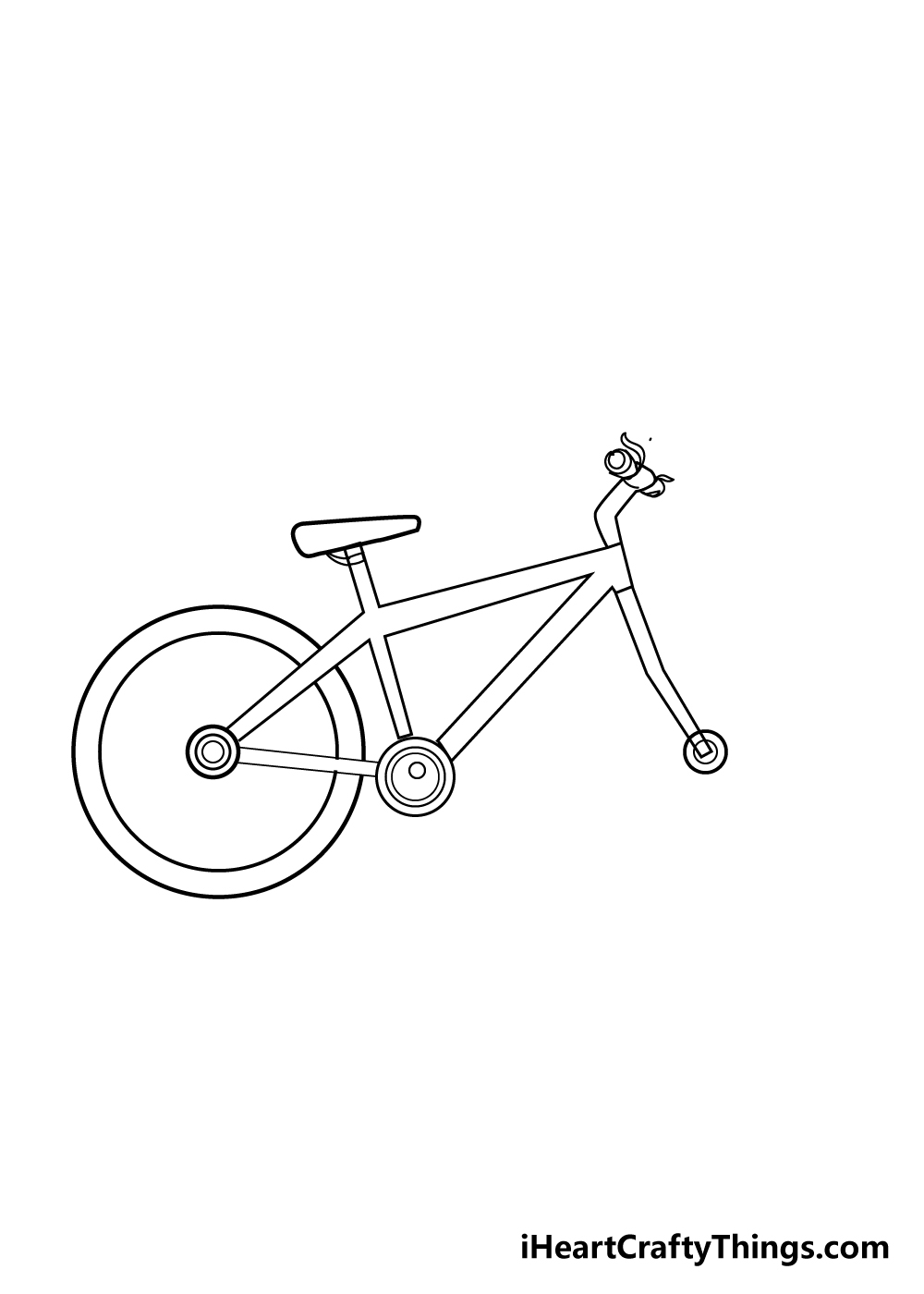 Bike Drawing How To Draw A Bike Step By Step