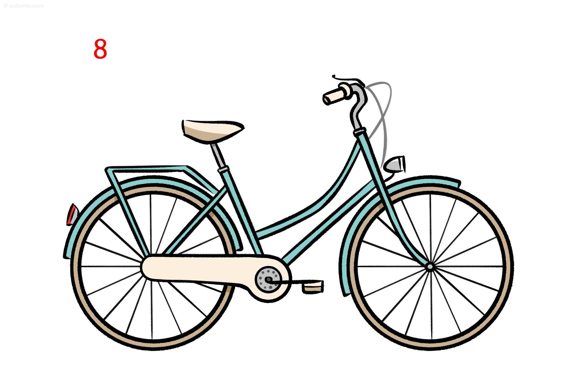 Bike Drawing How To Draw An Bike Step By Step